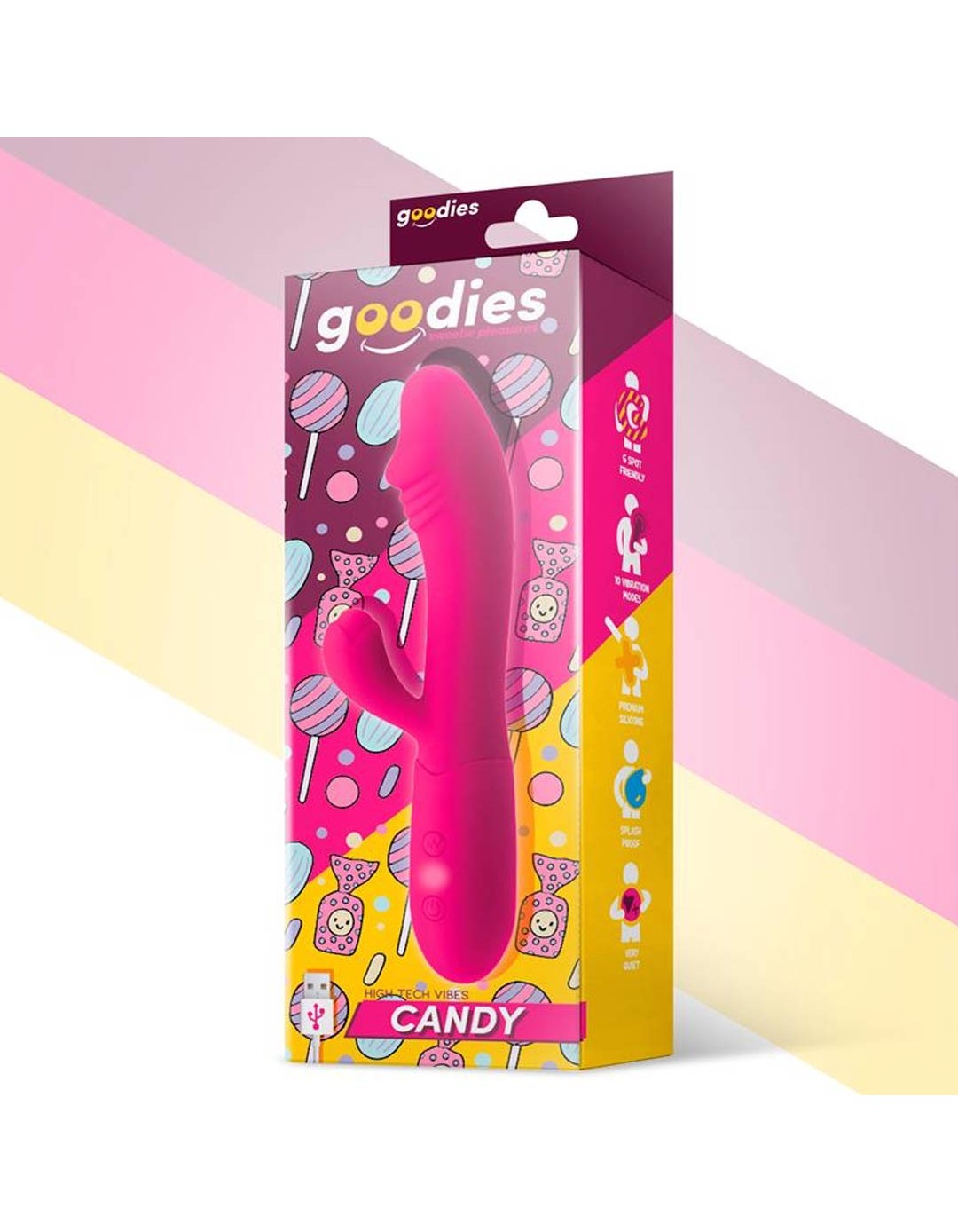 Δονητής rabbit Goodies σε ροζ χρώμα