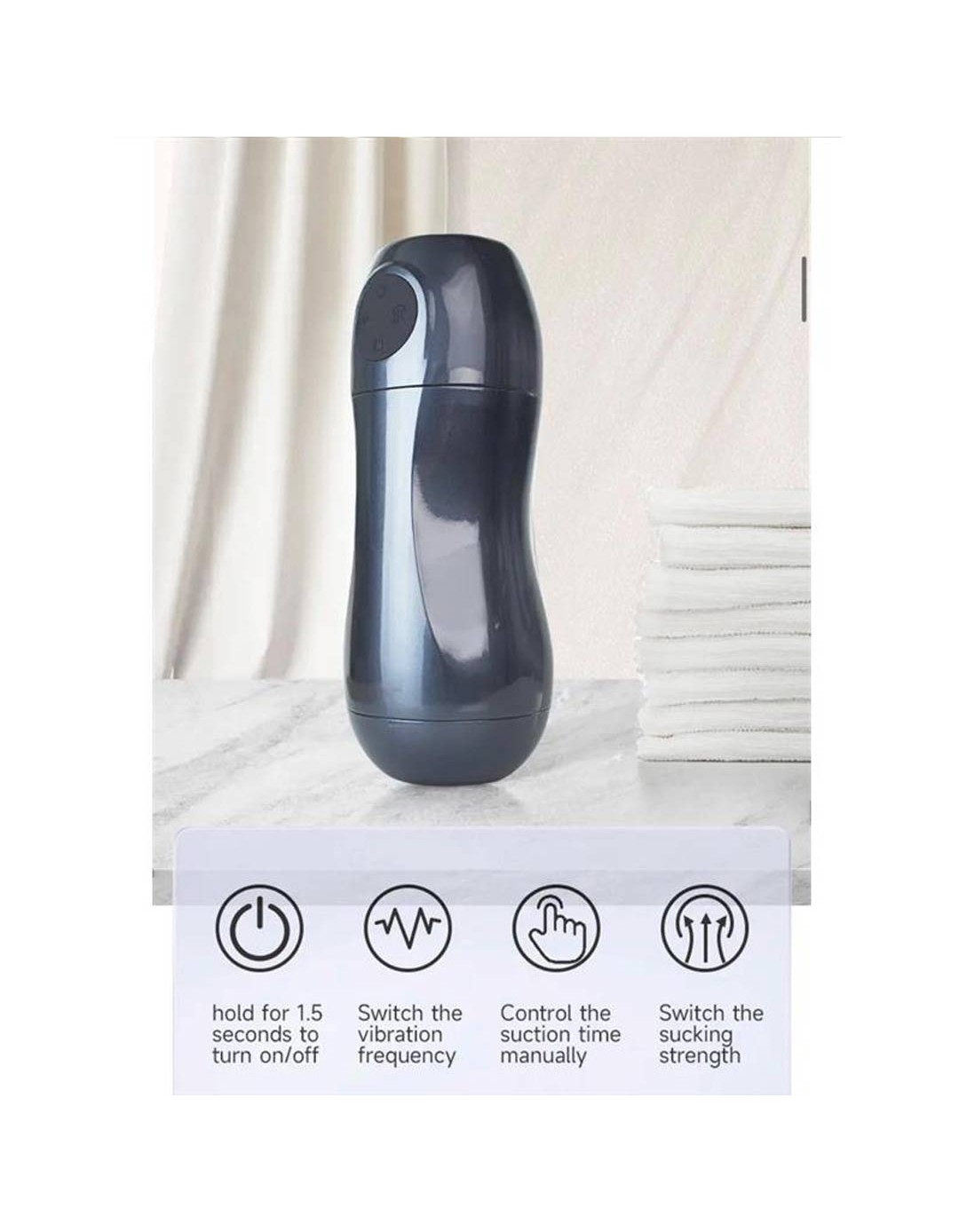 Αυνανιστήρι TARDENOCHE TRONIK SUCTION AND VIBRATING MASTURBATOR USB