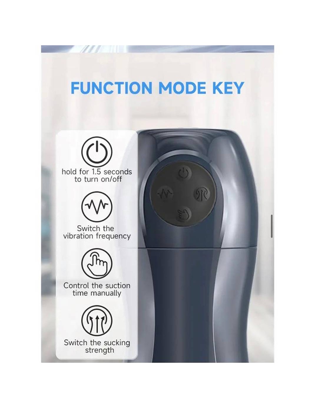 Αυνανιστήρι TARDENOCHE TRONIK SUCTION AND VIBRATING MASTURBATOR USB