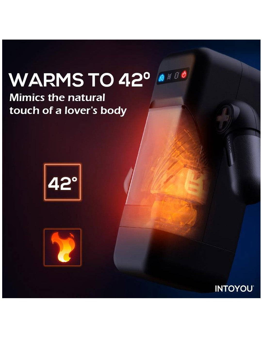 Αυνανιστήρι Elon Intelligent Masturbator with Up and Down Movement Vibration Heat and Phone Holder