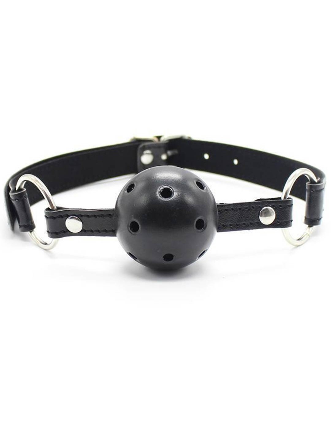 Φίμωτρο που διαθέτει μπάλα για αναπνοή Breathable Ball Gag 4,5 cm μαύρο