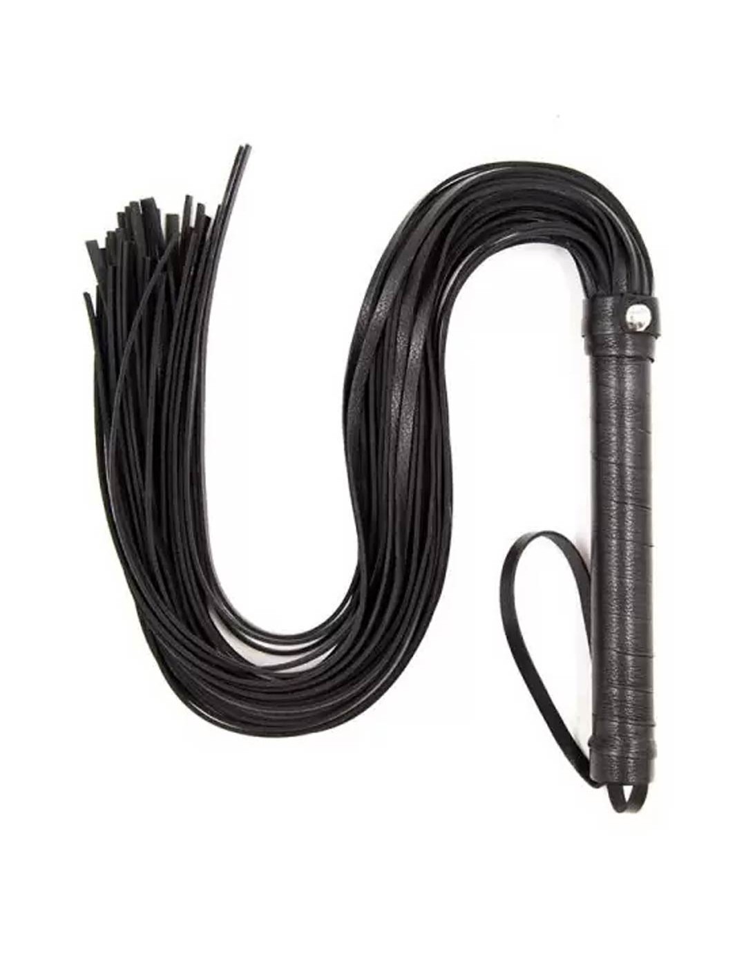 Μαστίγιο Flogger Metal Hardware 69 cm μαύρο