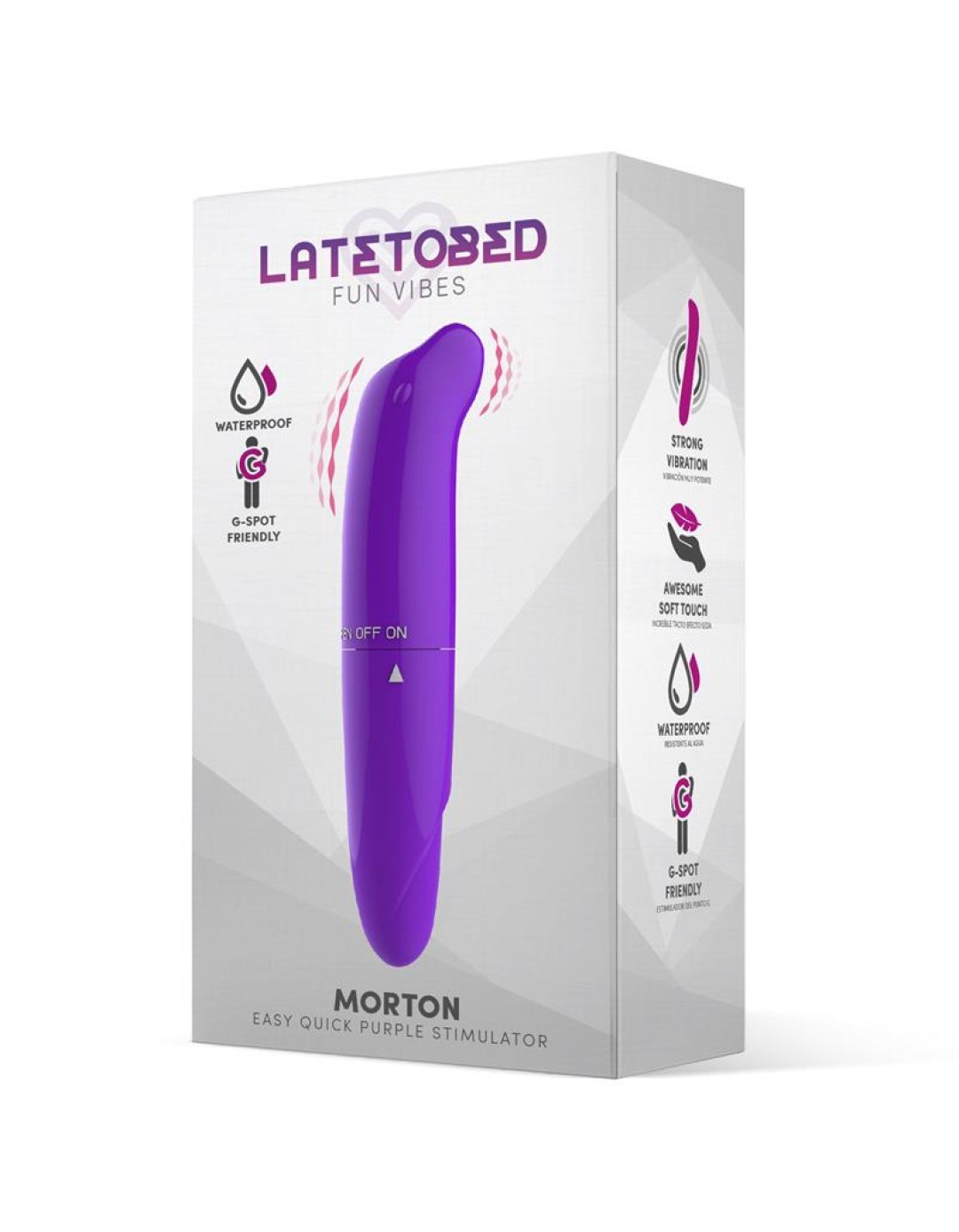 Κλειτοριδικός δονητής LateToBed Morton Μωβ 13cm Κλειτοριδικός δονητής LateToBed Morton Μωβ 13cm