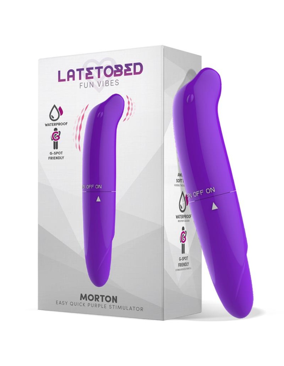 Κλειτοριδικός δονητής LateToBed Morton Μωβ 13cm